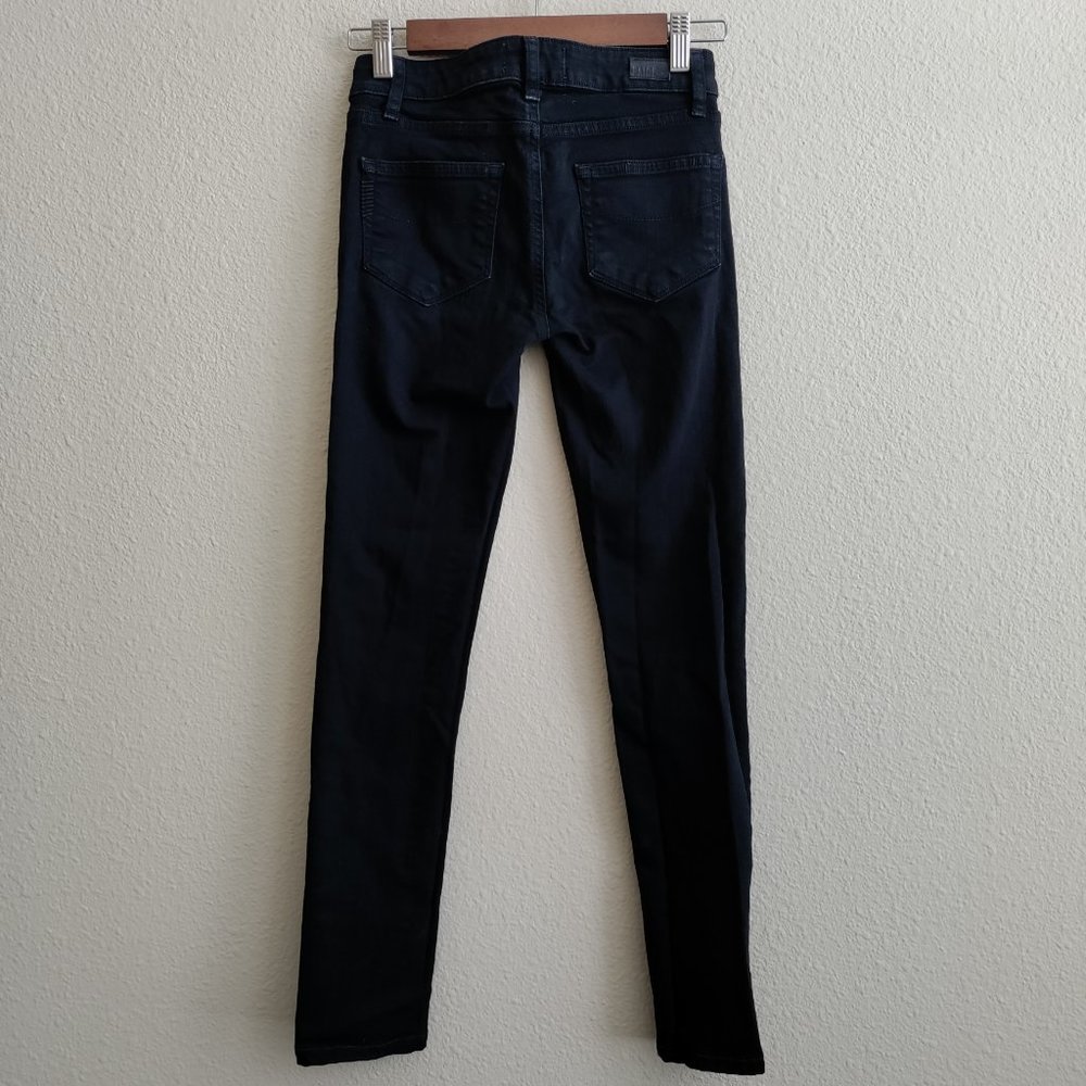 PAIGE Skyline Skinny Jeans in Black Ink Size 23 - Picture 4 of 14